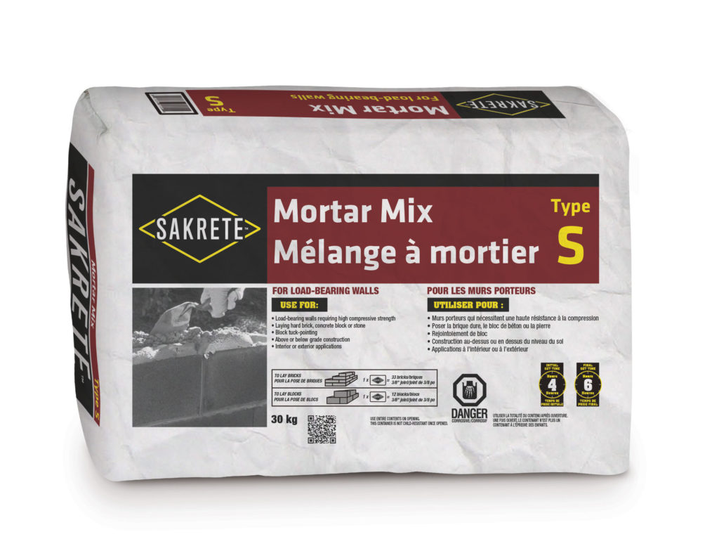 SAKRETE Mortar Mix, Type S > KING Home Improvement Products