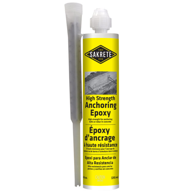 Sakrete High Strength Anchoring Epoxy Sakrete High Strength Anchoring Epoxy Is A Two Component Compound That Cures To An Exceptionally Strong Hard Product